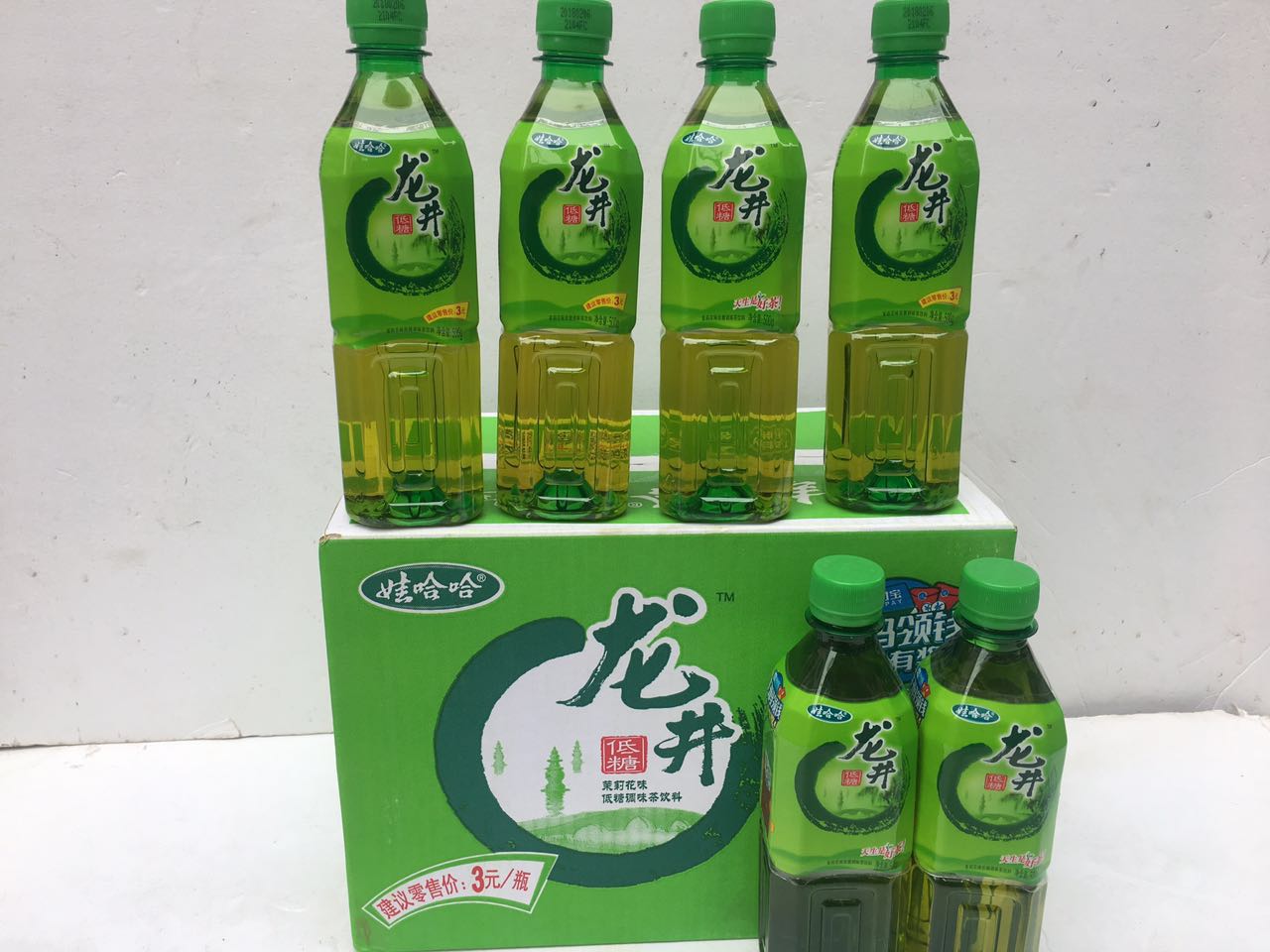 娃哈哈 饮料龙井绿茶饮料整箱装500ml*15瓶 低糖 茶饮料