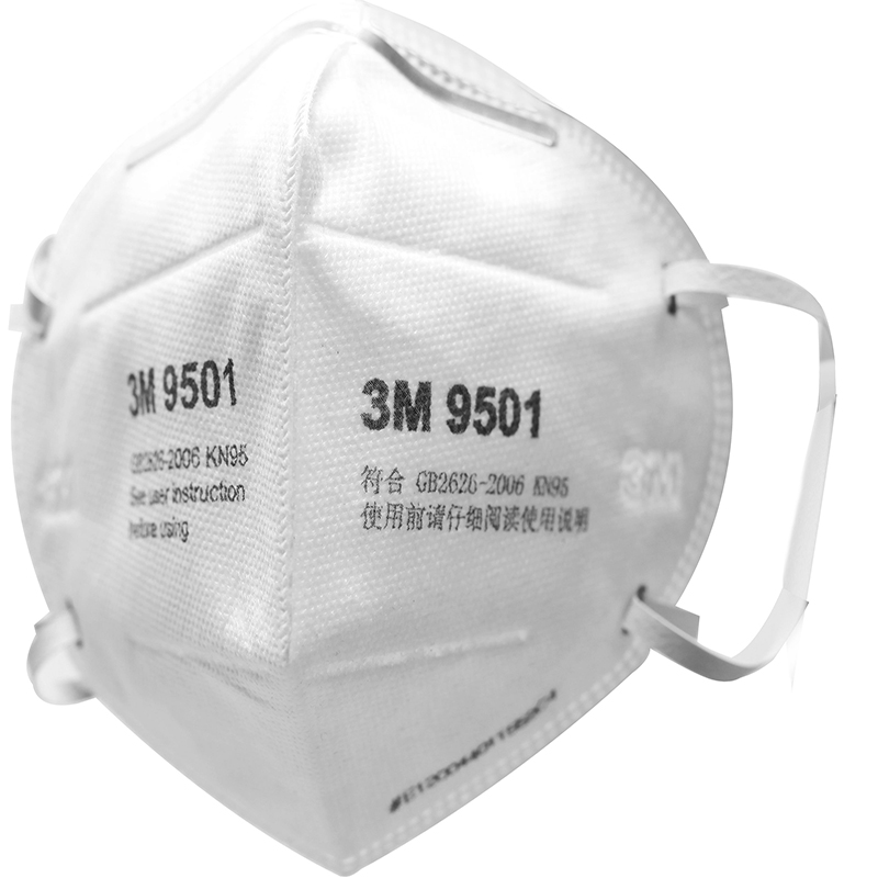 3M 9501 折叠式防尘口罩标准号(耳带式)（5副装）