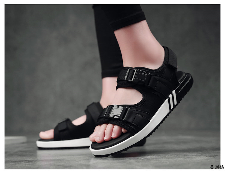 木偶情缘英伦欧美韩潮时尚风凉鞋男情侣沙滩鞋