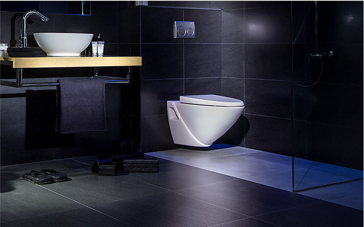 【欣为家居专卖店】瑞士吉博力入墙隐蔽式节水静音水箱UP300 配科勒18609壁挂墙式马桶坐便器 -苏宁易购