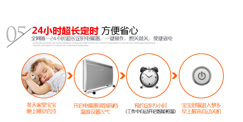 星钻取暖器家用省电居浴两用防水NCC15-A智能恒温静音电暖器暖气