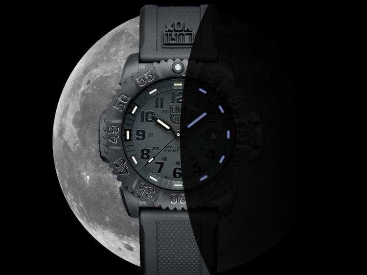 雷美诺时（Luminox）手表 瑞士军表海系列防水自发夜光运动男表A.3051.BO 黑