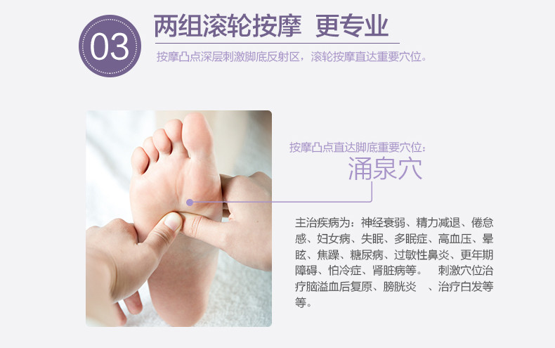 G-3109(熏衣草)足轻盈全脚底足疗机美女包裹加足底我玩玩图片