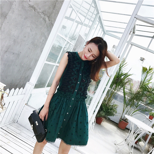 828新款ZOW 2017夏季新款 水溶刺绣花边 呛口