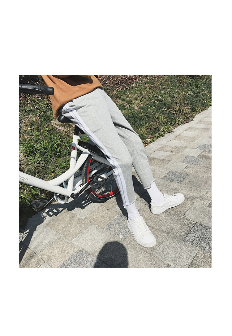 文艺男裤子春季2017新款休闲裤潮流百搭小脚