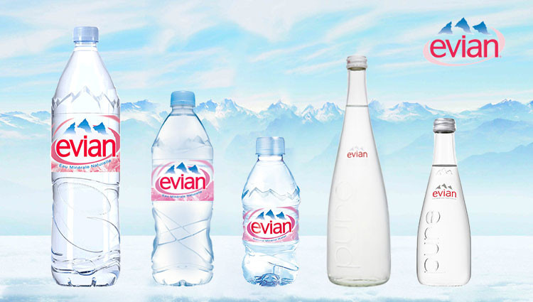 【食源食品专营店饮用水】evian 依云水 玻璃瓶