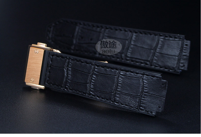 傲途手表配件 适用HUBLOT恒宝表带 硅胶表带