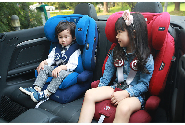 【苏宁自营】路途乐(Lutule) 汽车儿童安全座椅 路路熊AIRC ISOFIX接口（9个月-12岁） 欧盟认证 子爵蓝