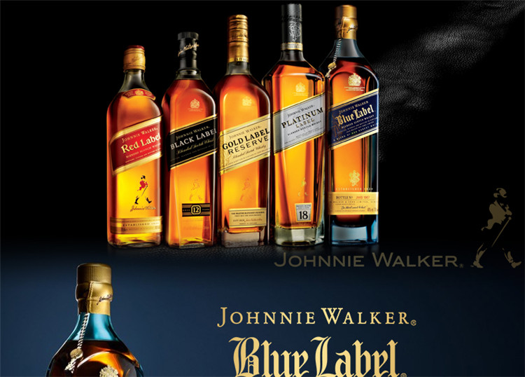 尊尼获加johnniewalker洋酒威士忌蓝方蓝牌调配型苏格兰威士忌750ml