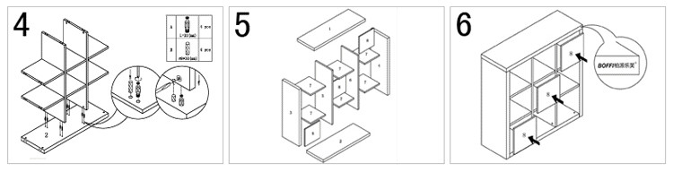 简约书架置物架书柜创意格子柜储物展示柜办公室隔断柜玄关装饰架