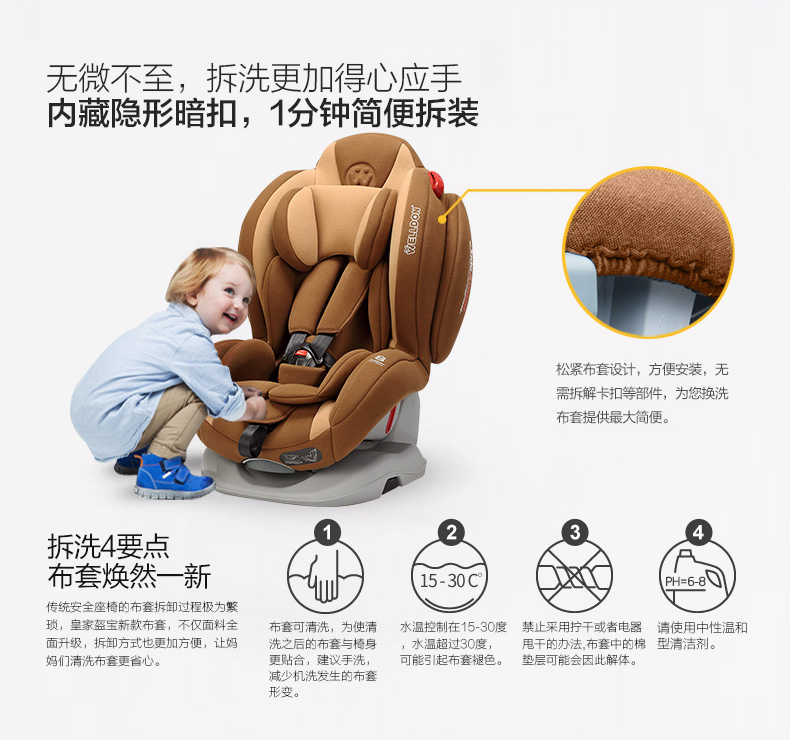 惠尔顿（welldon）汽车儿童安全座椅正反向安装 皇家盔宝（0-6岁） 普罗旺斯紫