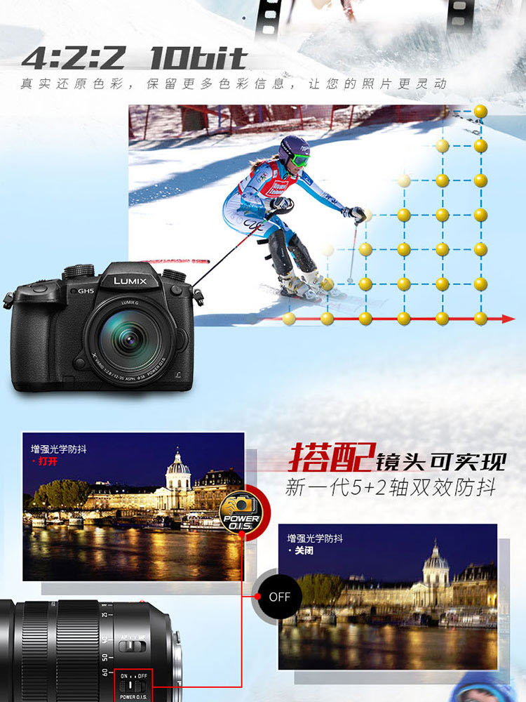 松下（Panasonic）DC-GH5GK微单相机 机身+H-HSA12035GK( 12-35mm/F2.8)二代镜头
