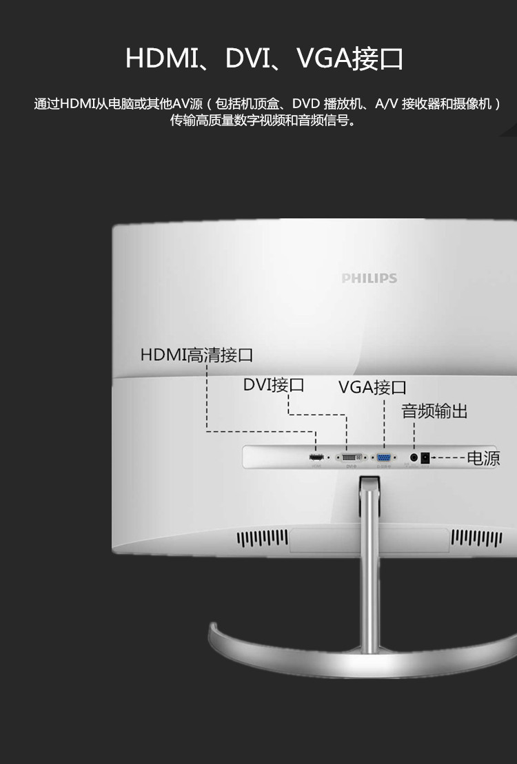 飞利浦(PHILIPS)278E8QDSW 27英寸 不闪屏