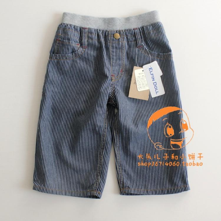 可莉允时尚品牌日系童装男童短裤 仿牛仔面料