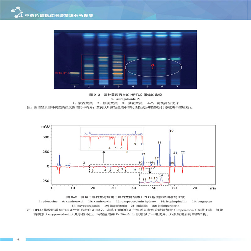 中药色谱指纹图谱精细分析图集