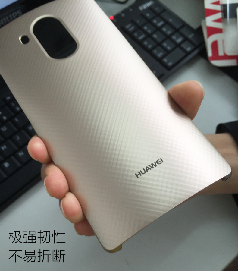 华为mate8手机壳原装 百格纹理后壳保护套轻薄