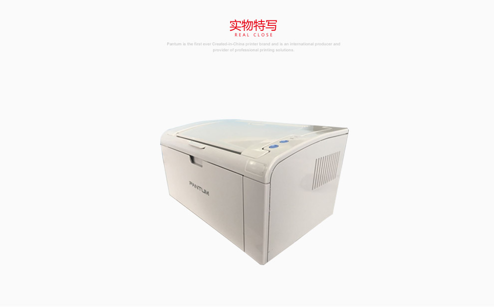 奔图（PANTUM） S2000 黑白激光小型办公打印机 白色