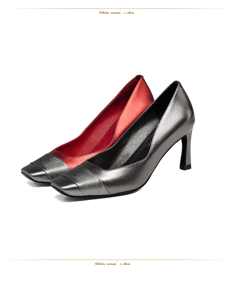 波迷娜 BOMINA2017秋冬新品女鞋高跟潮流单