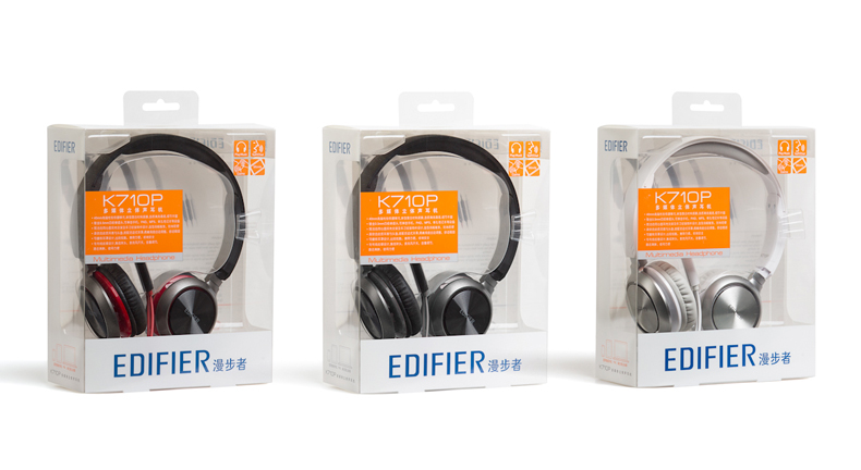 Edifier/漫步者 K710P 多媒体立体声耳机 酷雅黑色
