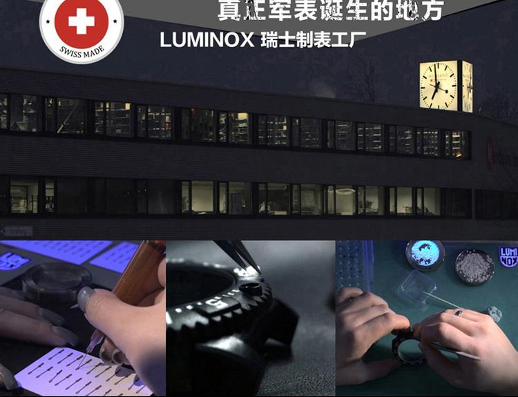 雷美诺时（Luminox）手表 瑞士军表海系列防水自发夜光运动男表A.3051.BO 黑