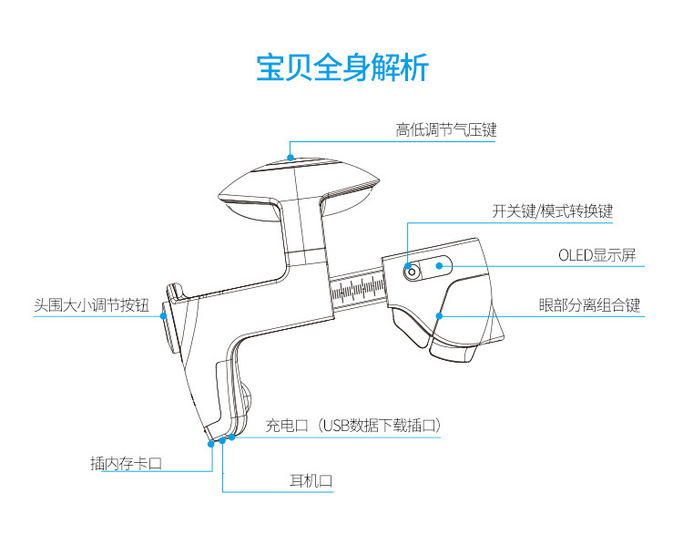 倍轻松(Breo) 头部按摩器 iDream 5 头眼一体 高端智能 APP控制 头部按摩护理仪