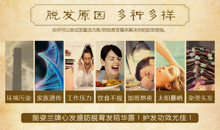 【买2送1】图姿兰发囊活力素活の素40ml 防脱育发液精华露固发育发