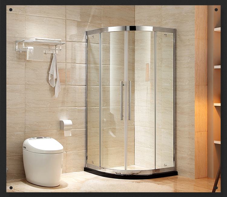 箭牌卫浴（arrow） 整体淋浴房弧扇形钢化玻璃浴室简易淋浴房整体淋浴房 AEO6B1102（8mm）