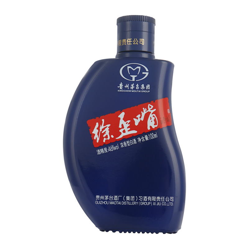 贵州茅台习酒徐歪嘴酒坊小酒100ml浓香型白酒红钻46度100ml瓶