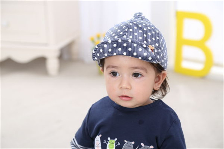 喜安贝 春夏男童软檐棒球帽 儿童帽子男孩 宝宝