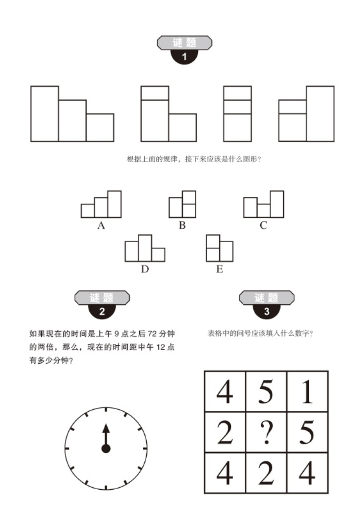 挑战大脑:300个超有趣智力题