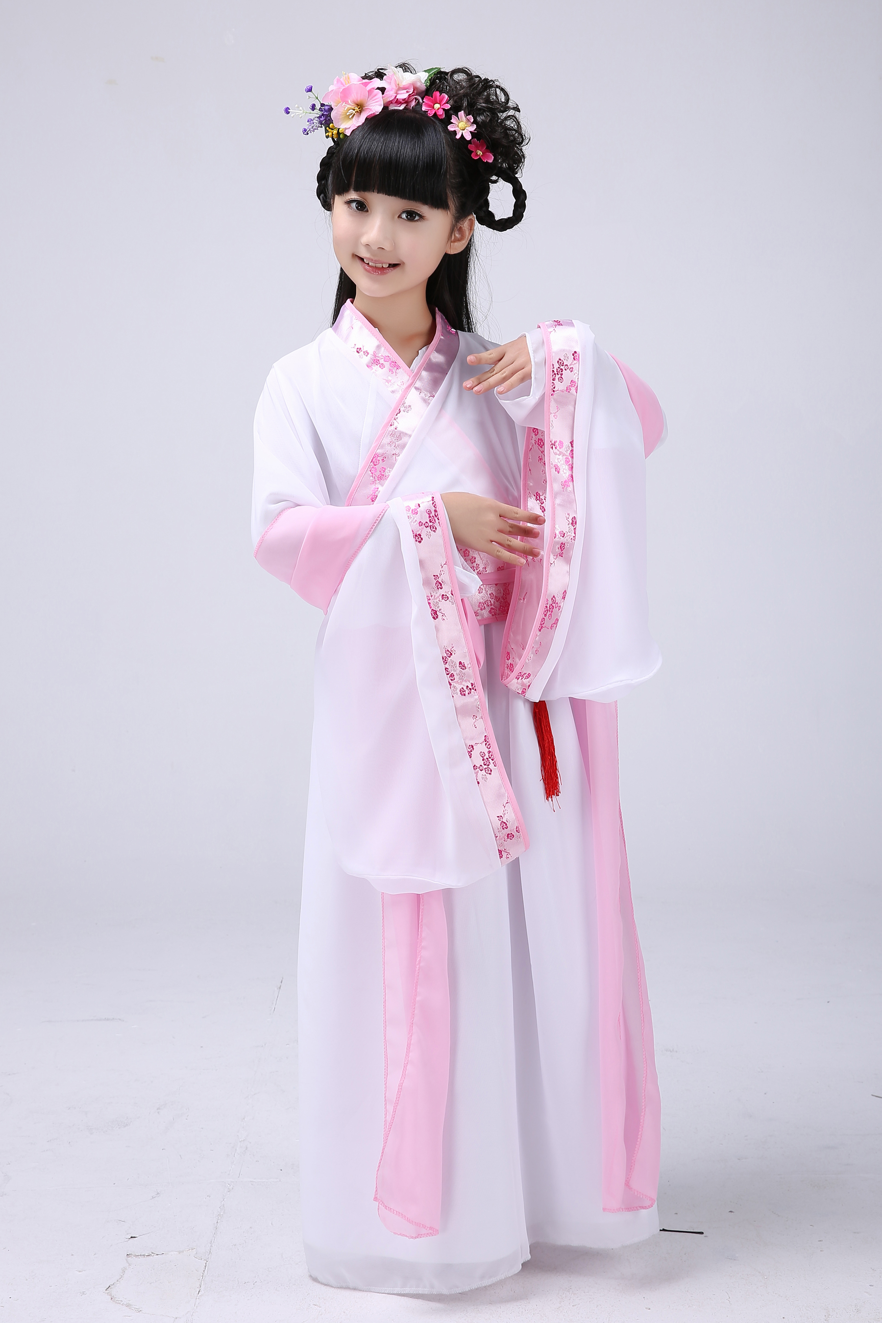 艾凝雪 新款儿童古装服装仙女 女童演出服七仙