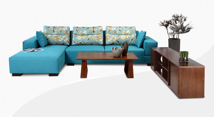 【曲美家具】曲美家具 北欧阳光转角组合沙发