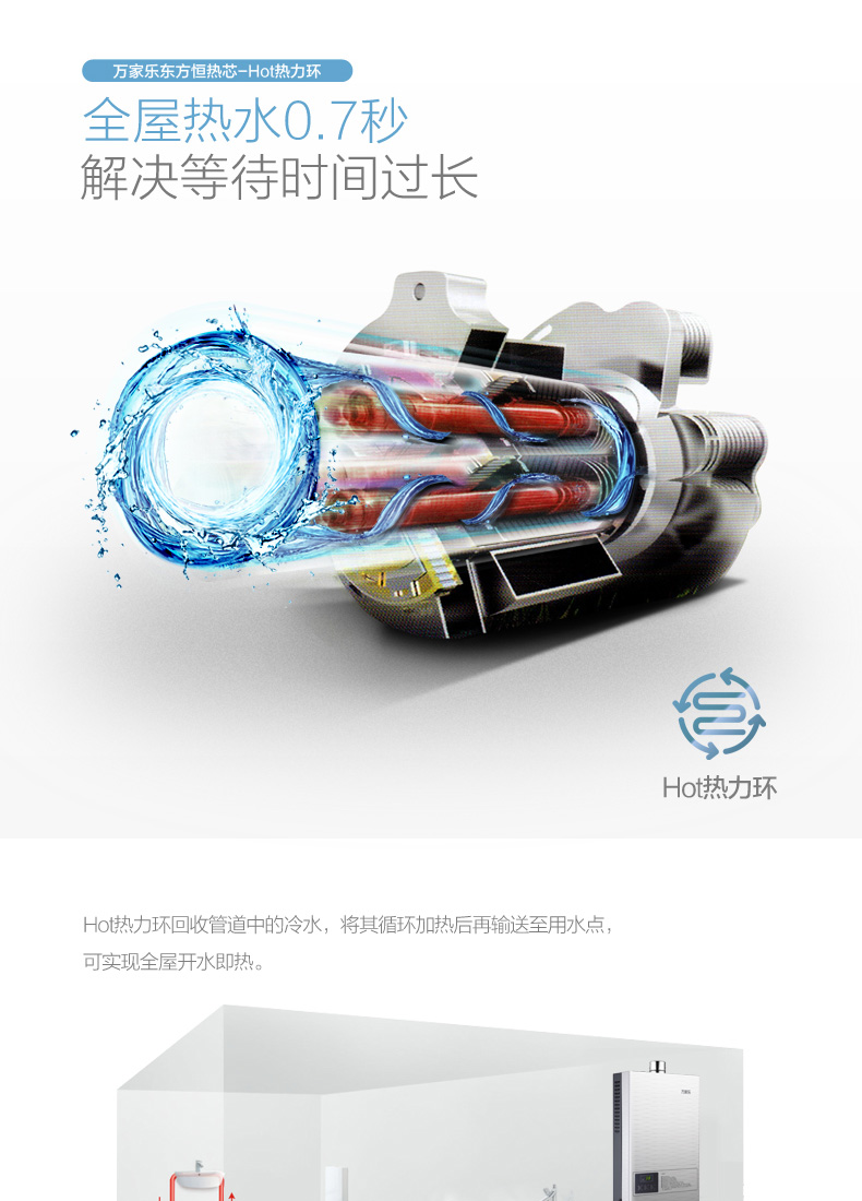 万家乐X0热水盒子 循环水设备中央热水器循环