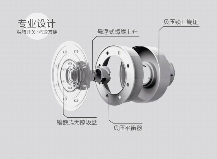 日益新(Ryixin)魔力吸盘收纳盒RYX-0663(颜色随机) 颜色随机