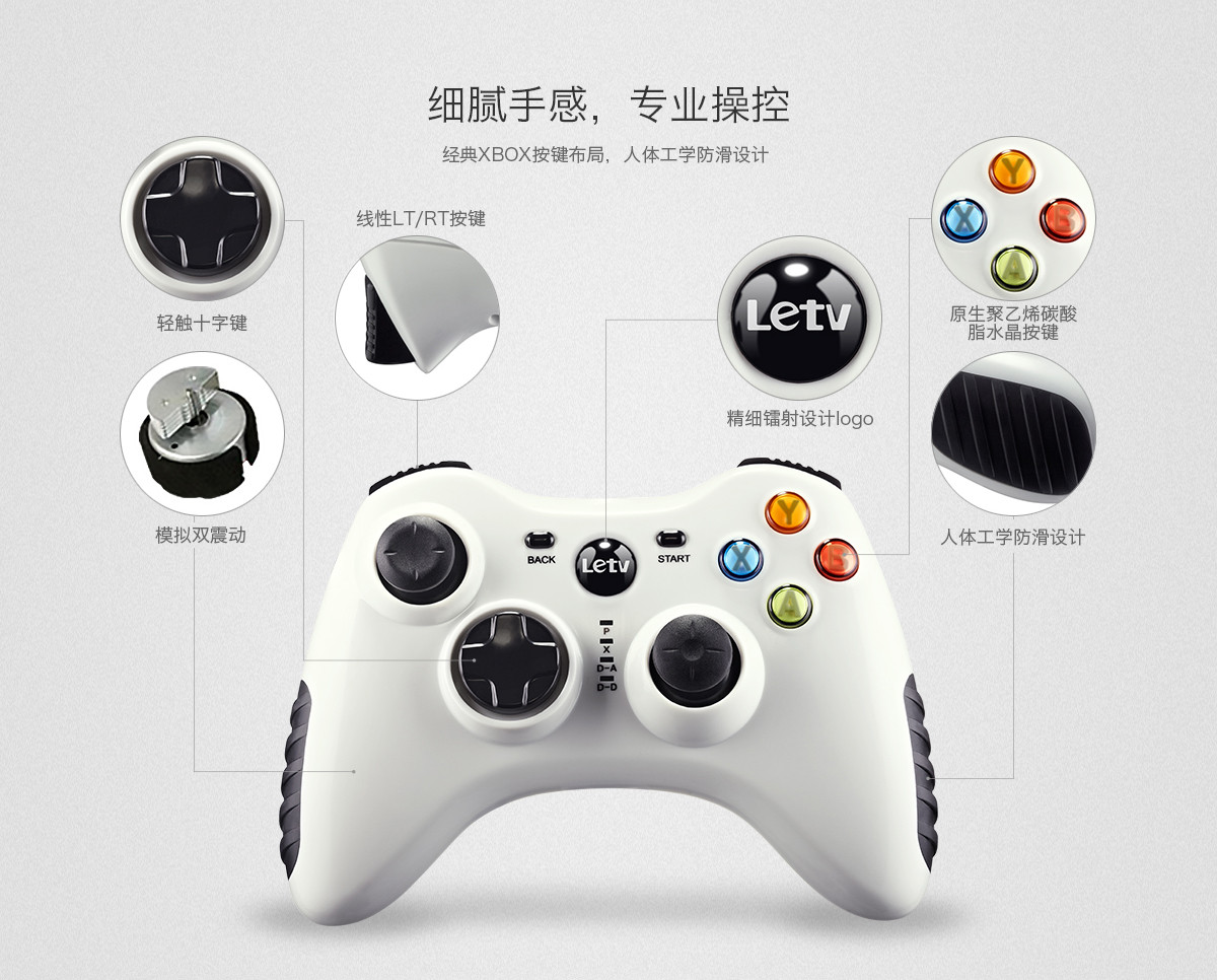 乐视TV原装无线游戏手柄 适用于乐视电视全系