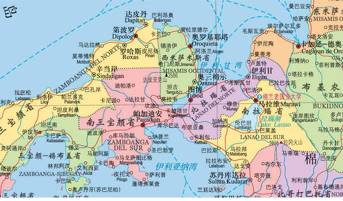 世界热点国家地图·菲律宾 (大字版)(1:750000)