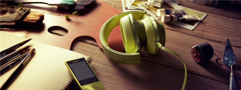索尼（SONY）立体声耳机MDR-100AAP（翠绿色）