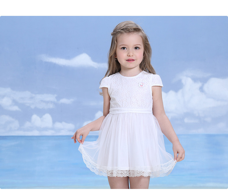 小猪班纳童装2017夏装新款儿童公主裙宝宝蛋