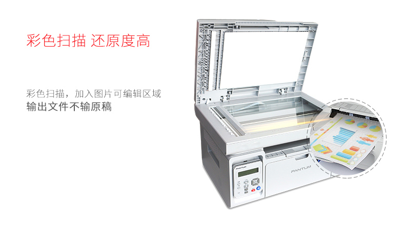奔图(PANTUM) M6558 黑白激光打印机 复印机 扫描机 一体机 （打印复印扫描）多功能一体机