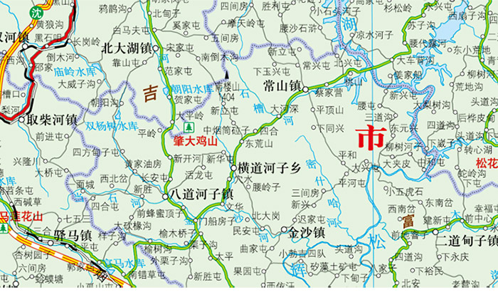 中华人民共和国分省系列地图吉林省地图盒装折叠版