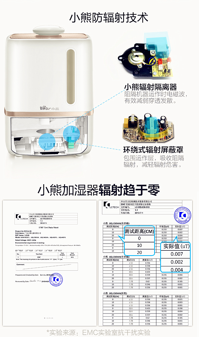 小熊（Bear）加湿器 JSQ-B40T6