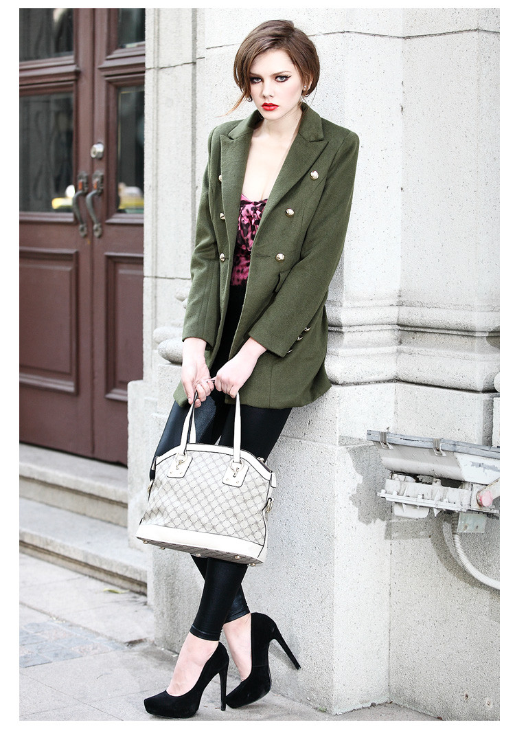 KN-奎宁女包半定型欧美风时尚字母印花单肩斜