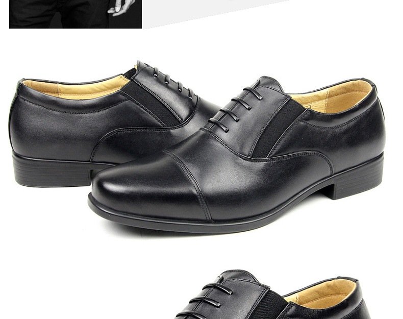 3513巡洋舰正品真皮三接头皮鞋男07军官皮鞋