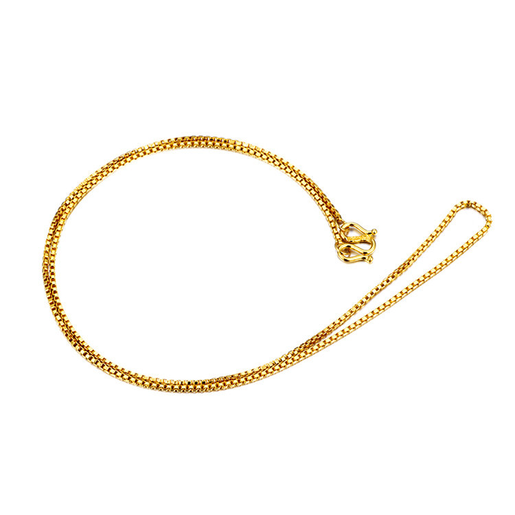 金叶珠宝 盒仔链 999千足金项链黄金链子 女士款24k金颈链 正品【报价、价格、评测、参数】_黄金_苏宁易购