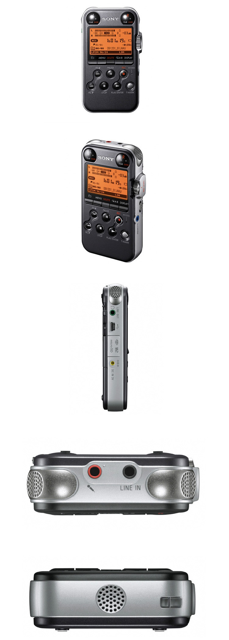 SONY 索尼 PCM-M10 4G 高端 线性录音笔 播放