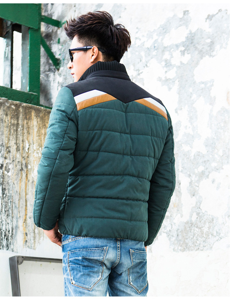 2013新款韩版修身男士外套棉服男冬装短款立