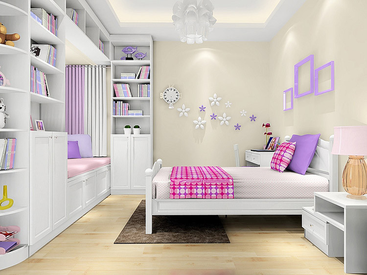 尚品宅配 儿童套房家具女孩 家具组合套装 儿童