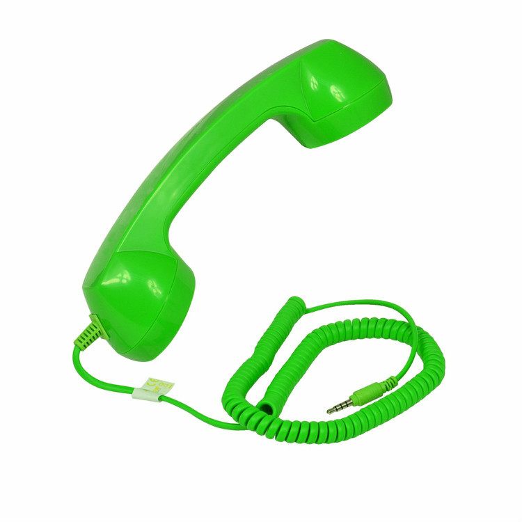 【LEICKELeipzig3C配件旗舰店耳机\/耳麦】Leicke(莱克)防辐射复古电话筒 有线通用型防辐射手机听筒 苹果手机听筒 电话式耳机 手柄式耳机 绿色【报价、价格、评测、参数】-苏宁易购