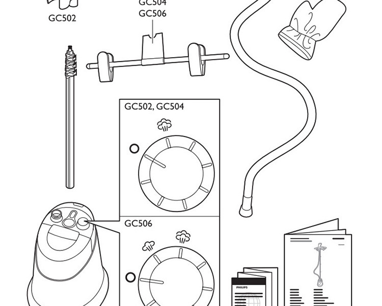 飞利浦(philips)gc504/38蒸汽挂烫机 家用蒸汽式电熨斗 熨衣机强劲