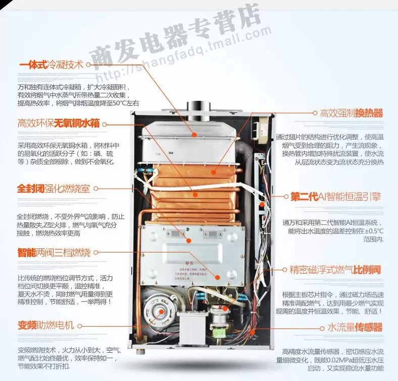 万和热水器jsq21-12e(凝智)12升凝智冷凝恒温型(拉丝银)(12t)